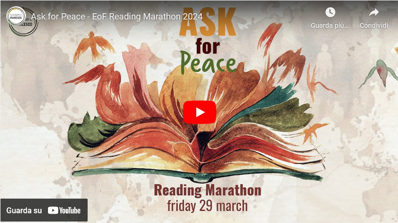 #EoF - Il 29 marzo, Maratona di lettura «Ask for Peace»