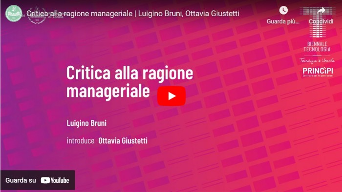 Video - «Critica alla ragione manageriale»
