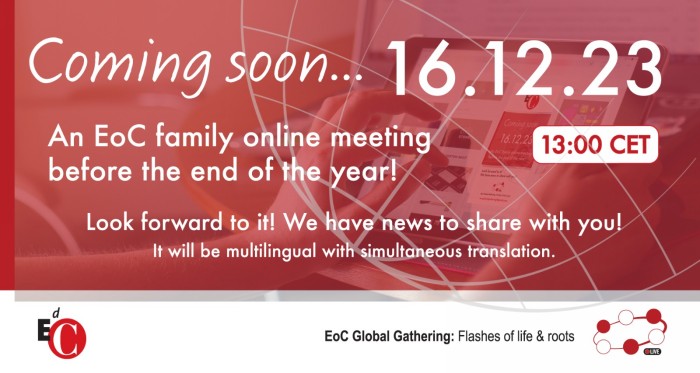 #Savethedate - EoC Global Gathering: Flashes of life & roots