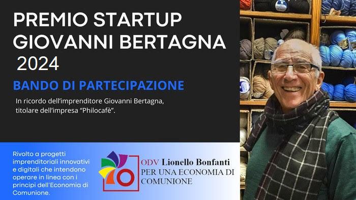 E' aperto il bando del «Premio Startup Giovanni Bertagna 2024»  