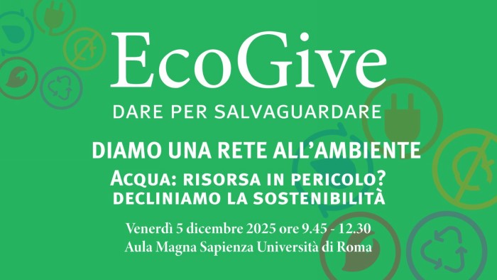 #Ecogive: 5/12, Diretta streaming della quarta edizione di: «Diamo una rete all'ambiente» 