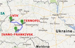 Mappa viaggio Ucraina rid