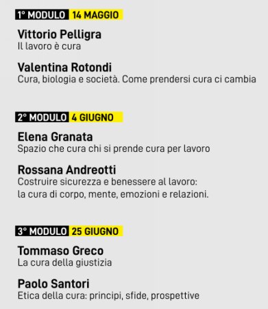 Lavoro come cura moduli