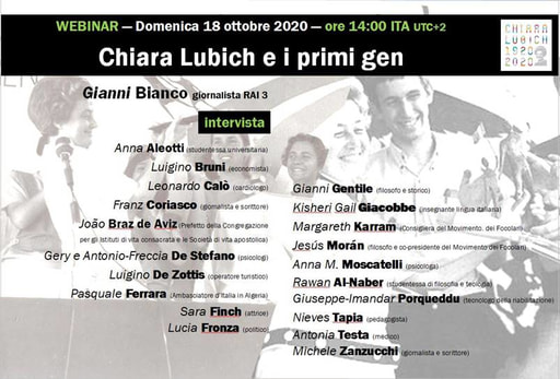 201018-Webinar-Chiara Lubich e i primi gen