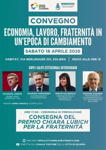 260418-Soliera-MO-Consegna Premio Chiara Lubich x la Fraternità